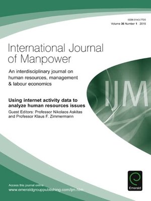cover image of International Journal of Manpower, Volume 36, Issue 1